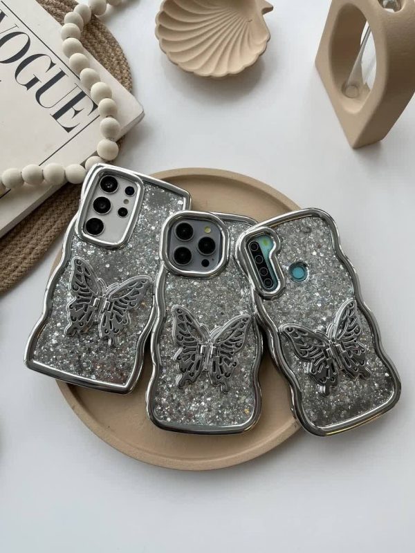 85 قاب پروانه | silver butterfly کد (c006)